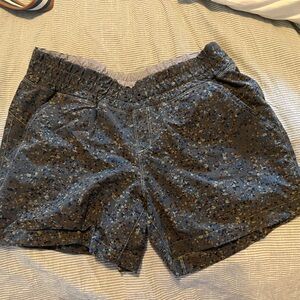 MEC Black and Gray Patterned Athletic Shorts